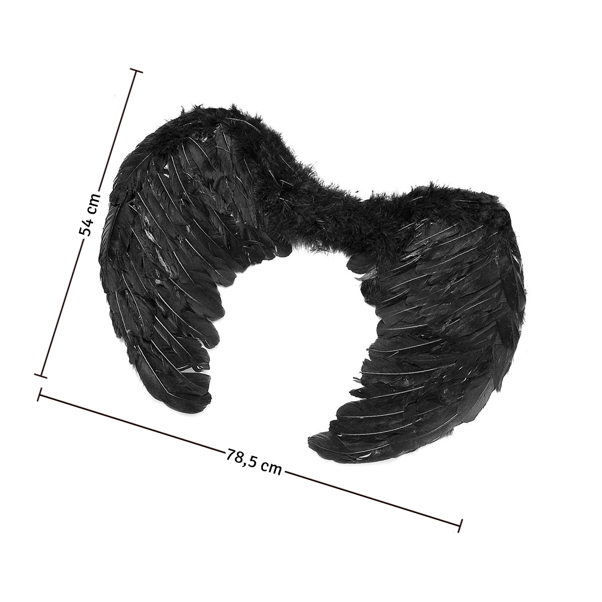 Miniatura 5 de Alas Angel Negro Grandes AF483NG